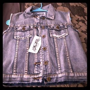 So Nikki Denim Vest